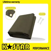 Olive Drab Canvas Tarp Tarpaulin 2x3m Water Sun Proof Washable Boat Car Cover AU