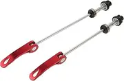YARNOW 2pcs Road Mountain Bicycle Wheel Hub Front and Rear Skewers Quick Release Skewer Clip Bolt Lever Axle for Mountain and Road Bikes