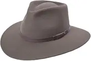 [Bigalli] Australian Hat for Women/Men 100% Wool Felt Outback Hat Crushable Waterproof Teardrop - Cowboy Cowgirl Hat