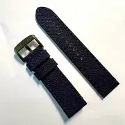 Original Tissot Chrono 22mm T116617A Blue Fabric Canvas Watch Band Strap