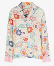 NEW PETER ALEXANDER WOMENS PAISLEY PJ NIGHTSHIRT LARGE L RRP$79.95 VISCOSE