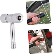 Anneome 1pc Durable Multi Functional Bike Inflation Head Air Input Connector for Car Bike Motorbike Tire Inflators Compatible with Air Pumps