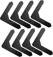 LIFKICH 8pcs Non Slip Carpet Fixing Stickers Traceless Adhesive for Home Office Strong Adhesive Soft Removable for Dance Mats Floor Mats Black