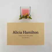 Intricate Personalised Pink Candle