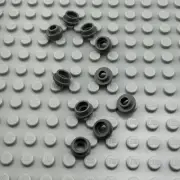 LEGO Plate Round - Dark Bluish Gray - 1 x 1 with Open Stud - QTY x10