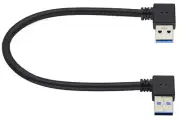 90 Degree USB 3.0 A Extension Cable Left & Right Angle USB 3.0 A Male to Male...