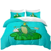 Frog Queen Quilt Cover