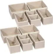 Foldable Cloth Storage Box Closet Dresser Drawer Organizer Fabric Baskets Bins C