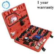 28Pcs Vacuum Cooling System Tool Refill Kit Universal Radiator Pressure Tester