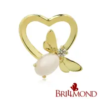 在飛比找momo購物網優惠-【BRILLMOND JEWELRY】1克拉天然粉晶墜彩蜂(