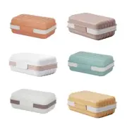 Portable Soap Case Leakproof Soap Box Soap Saver Dish with Cover Bathroom Shower