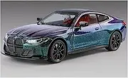 Decorative Car Model 1:24 for M4 Sport Car Diecast Metal Alloy Display Model Reception Area Decoration Perfect for Gifting(Purple)