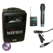 Mipro MA505 Portable Battery PA System with Wireless Handheld & Lapel Mics