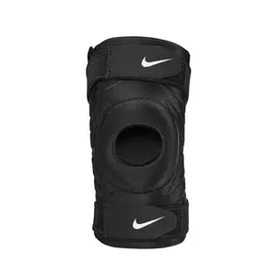 NIKE PRO 開口調節式護膝-DRI-FIT 護具 N1000672010SL 黑白