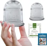 Lure Essentials Anti Cellulite Silicone Cupping Set (1 Large, 1 Small Cup)