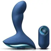 Renegade - Mach II - Blue USB Rechargeable Vibrating Anal Plug with Wireless Remote