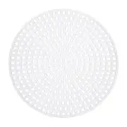 20pcs 3" Plastic Mesh Canvas Sheet 13 Count Round Blank Canvas White