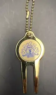 Seagram Crest Integrity - Craftmanship - Tradition Brass Metal Golf Divot Tool