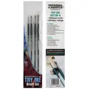 Creative Mark Imperial Chungking Hog Bristle Brushes - Assorted Styles Set of 12