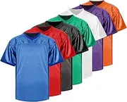 [MESOSPERO] Blank Football Jersey Plain Sports T-Shirt Pullover Football Clothing Hip Hop Jersey for Party