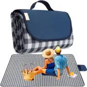 Large Picnic Blanket Beach Blankets, 80''X60'' Picnic Mat Waterproof Sand Proof