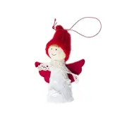 4 PCS Christmas Tree Plush Mini Doll Ornament