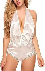 [Novent] Sexy Bodysuit Lingerie - Adjustable V Lingerie,Lace Bodysuit for Lingerie, Wedding Night, Sexy Outfit for Women, Lace Lingerie for Honeymoon Night