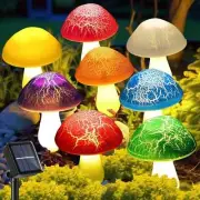 Hot Solar Cracked Mushroom Lamp Outdoor Waterproof Lawn Lamp Popular Lights