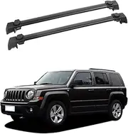 Roof Rack Cross Bar Compatible for Jeep Patriot 2011-2016 Rails Bar Luggage Carrier Bars Top Rack Rail Boxes Aluminum Alloy