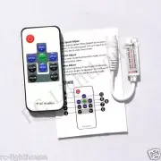 RF Wireless Remote Controller Mini Dimmer DC Plugs for RGB LED Light Strips