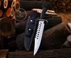 Handmade Carbon Steel Walking Dead Negan Bowie Replica Knife Fixed Blade Knife