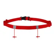 Triathlon Belt Bib Holder, Elastic Marathon Race Number Belt, Red