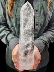 Clear Quartz Crystal Polished Tower Brazil 4lbs 5.8oz.