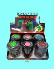 Plastic Tobacco Herb Spice Stash Jar air tide (LOT OF 6 )