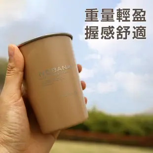 NOBANA 304不鏽鋼 四色杯 不鏽鋼杯 咖啡杯 茶杯 戶外疊杯 露營用品