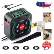 2-in-1 Laser & Tape Measure - 197ft Laser + 9.8ft Self-Locking Precision Tool