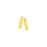 9ct Gold 15cm Diamond Cut Twist Hoop Earrings