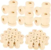 TEHAUX 100Pcs Thread Holder Yarn Weaving Bobbins Convenient Sewing Accessories for Home Weaving Stable Base Design for Beginners Experienced