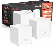 Tenda Nova Mesh MX3 (3 Packs) - AX1500 Wi-Fi 6 Mesh System, Dual Band Wi-Fi Mesh Router, 3-5 Piece Coverage, Easy Installation, Parental Control, 2.4GHz + 5GHz, 2 Ports
