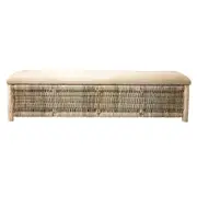 [Florabelle Living] Cancun Wicker Bench Natural