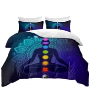 Spiritual Buddha and Oriental Mandala Spirit Quilt Cover