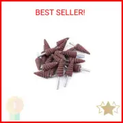 20Pcs 6x16mm Cone Shape Sandpaper Deburring Sanding Polishing Flap Wheel Grindin