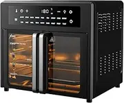 Healthy Choice Digital Air Fryer & Convection Oven | French Doors, 360° Rotation, 90-Min Timer | Three-Layer Cooking, Dual-Heating, Overheat Protection (AFOD2600)