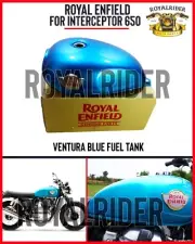 Fits Royal Enfield "VENTURA BLUE PETROL GAS FUEL TANK" FOR INTERCEPTOR 650