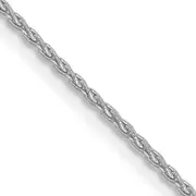 14K White Gold 24 Inch 1.2mm Parisian Wheat With Lobster Clasp Chain