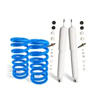 Front Raised HD Gabriel Ultra LT Shocks + Lovells Springs for Ford Bronco 81-87