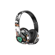 Graffiti Bluetooth 5.1 Headphones Over The Ear Foldable Wireless Game Headsets Hi-Fi Stereo Sound-Style 3