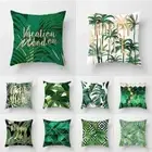 Tropical Leaf Cactus Monstera Cushion Cover Pillows Sofa Home Decor Pillowcase