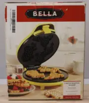 Kids Waffle Maker Sensio Bella 13604 Circus Waffle Yellow Non Stick Baking Plate