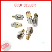 F Type to SMA Male Female Coax Connector Coaxial Adapter 2 Sets 6 Pcs